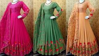 Latest Party Wear Long Salwar Full Sleeve With Dupatta Set  Designer Salwar With Full Sleeve [upl. by Yrocej]