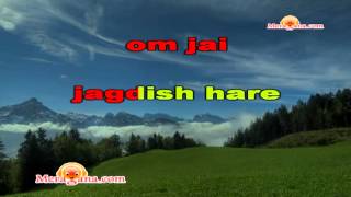 Karaoke of Om Jai Jagdish Hare by MeraGanacom [upl. by Nannoc762]