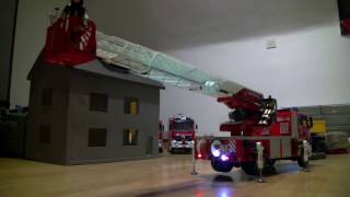 RC FIRE TRUCK l RC DREHLEITER l FIRE LADDER l FUNKTIONSTEST DLK 2312 l [upl. by Hera]