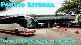 Terminal rodoviário do JabaquaraDestinos Litoral Paulista [upl. by Ynffit]