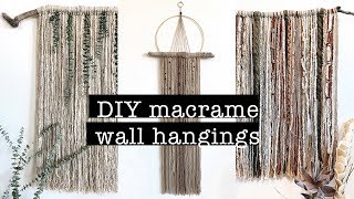 DIY Macrame Wall Hangings beautiful amp easy  XO MaCenna [upl. by Amalbergas296]