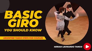 The most basic GIRO in Argentine Tango [upl. by Soane]