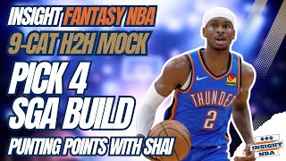 NBA Fantasy Basketball  Mock Draft Pick 4  SGA BUILD [upl. by Barbra]