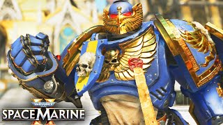 POWER FIST GAMEPLAY Ultramarines HONOUR GUARD vs Tyranids  Warhammer 40k Space Marine 2 [upl. by Auqenahs565]