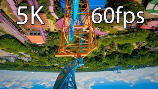 Tempesto front seat onride 5K POV 60fps Busch Gardens Williamsburg [upl. by Griffith]