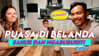 SAHUR DAN NGABUBURIT SAMBIL BELANJA  PUASA DI BELANDA PART 1  REZZVLOG [upl. by Jacquenette457]