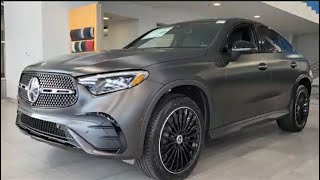 GLC 300 4MATIC Coupe 2024 MANUFAKTUR Graphite Grey Magno with AMG Black MBTex [upl. by Kneeland]