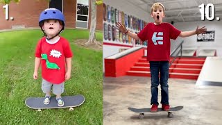 0 TO 10 YEARS OLD SKATEBOARDING JOURNEY  Ryden Schrock [upl. by Engle958]