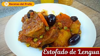 La MEJOR RECETA de Estofado de Lengua 🍲  Recetas del Profe [upl. by Marcello]