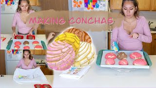 Super easy concha recipe 👩‍🍳🍞 [upl. by Ahsieyt]