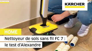 Nettoyeur de sols sans fil FC 7  le test d’Alexandre  Kärcher [upl. by Eelirem]