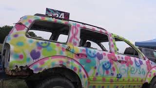 Huron County Fair 2024 BumpnRun And MWFA Demolition Derby PRELUDE 7312024 Bad AxeMichigan [upl. by Angle777]