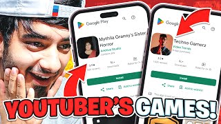 Playing Youtubers Games from Playstore [upl. by Annenn]