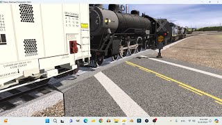 Railroad Crossings Malfunction in my Railroad Crossing Museum Trainz 2022 [upl. by Bergstrom]