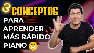 3 Conceptos que los principiantes de Piano NECESITAN saber para aprender más rápido [upl. by Yditsahc]