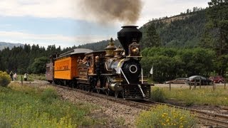 Eureka and Palisade  4 440 Wood burning Steam Locomotive on the Durango and Silverton [upl. by Eladnwahs1]