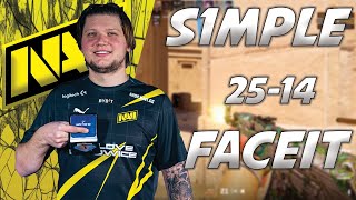 CS2 POV  S1MPLE 2514 FACEIT ANUBIS [upl. by Darcia]