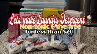 LET MAKE A YEAR WORTH OF LAUNDRY DETERGENT 🧺 [upl. by Yleak773]