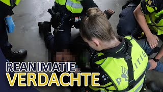 Politie  Assistentie collega  Reanimatie verdachte  Verdachte met mes [upl. by Gittel]