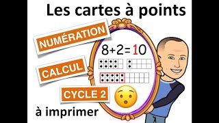 Cartes à points numération et calcul passage de la dizaine cycle 2 GS CP MATHS [upl. by Rolland]