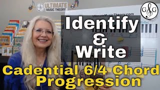 How to Identify and Write Cadential 64 Chord Progression [upl. by Thomey]