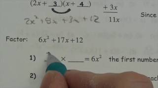 Trinomial Factoring a not equal to 1 Lesson [upl. by Bendicty]