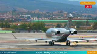 Malaga Airport  Private jets bring the rich and beautiful to the Costa del Sol [upl. by Riti]