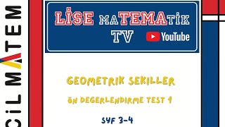 Acil Matematik 9Sınıf Tema Öğretim Fasikülleri TEMA 3 Syf 34 [upl. by Annahsor]