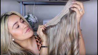 Halo Hair Extensions Review ft Lycettebeatty  Sitting Pretty Halo Hair [upl. by Aneed568]