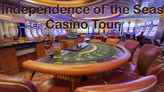 Royal Caribbean Independence of the Seas Casino Tour [upl. by Idham]