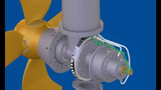 Controllable pitch propeller Autodesk Inventor simulation [upl. by Pinkerton396]