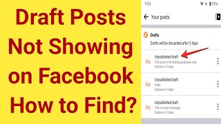 how to find draft posts on Facebook  how to edit draft posts on Facebook  Facebook draft posts [upl. by Sitra320]