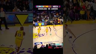 PART 1  LeBron Historic TripleDouble 👑 Grizzlies vs Lakers nba shorts [upl. by Casmey]