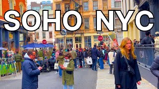 4K  SOHO New York City Walking Tour  MAIN SHOPPING AREA to Empire State Building USA [upl. by Airamana]