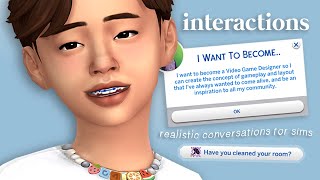 More conversation interactions for your Sims 💭 The Sims 4 Mod [upl. by Allevon825]