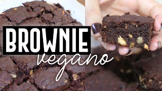 BROWNIE VEGANO FÁCIL E MUITO GOSTOSO  COM CASQUINHA E BEM CREMOSO  TNM Vegg [upl. by Fitzger]