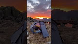 thegeordiewildcamper in the Lake District with OEX Bandicoot UL tent wildcampinguk ukwildcamp [upl. by Ailad36]