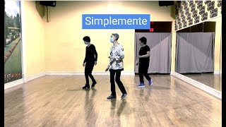 line dance demo  Simplemente [upl. by Aciraa781]