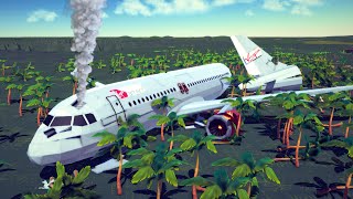 Realistic Fictional Airplane Crashes and Emergency Landings 12  Besiege [upl. by Fasto433]