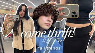 THRIFT A NEW FALL WARDROBE WITH ME  how to thrift for pinterest trends ❤︎₊ ⊹ ♡ [upl. by Ilario]