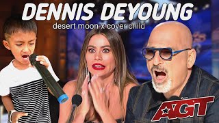 Agt The jury smiled when they heard this childs voice singing Dennis Deyoung song so well [upl. by Alleuol]