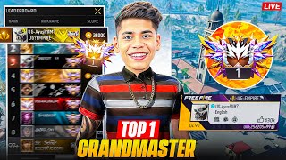 🔴Live No Masti😡Top 1 Today🗿Day 22 New Season Grandmaster Road to Top1👽🔥Garena Free Fire🔥 [upl. by Anot]