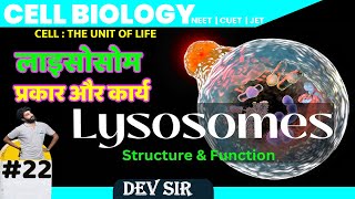 LYSOSOME Type amp Function Class 11NEET cell  The unit of life Chapter 8 by Dev sir guruwani [upl. by Aggy]