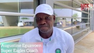 Super Eagles Augustine Eguavoen speaks on Tunisia fixture AFCON 2022 RD of 16 [upl. by Nwadrebma]