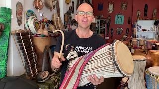 West African Instruments The Yoruba Gangan Talking Drum [upl. by Quent]