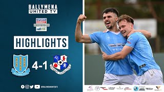 Match Highlights I Ballymena United 41 Loughgall FC [upl. by Cathrin]