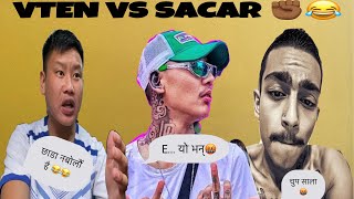 MrHunchin Magar VTEN VS SACAR 🤣 Marnu hasayo🤣😆 just entertainment 🥰 comedy funny [upl. by Vashtee]