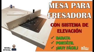 MESA portátil para FRESADORA barata y ¡muy fácil [upl. by Suoicul]