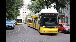 Berlin Tram Metrotram Lines and Regular Lines [upl. by Keriann]