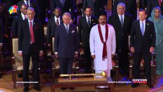 CHOGM 2013 Opening Ceremony  National Anthem of Sri Lanka  Special Rendition [upl. by Kliber]